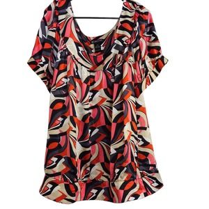 INC International concepts 100% SILK Blouse Womans Size 24